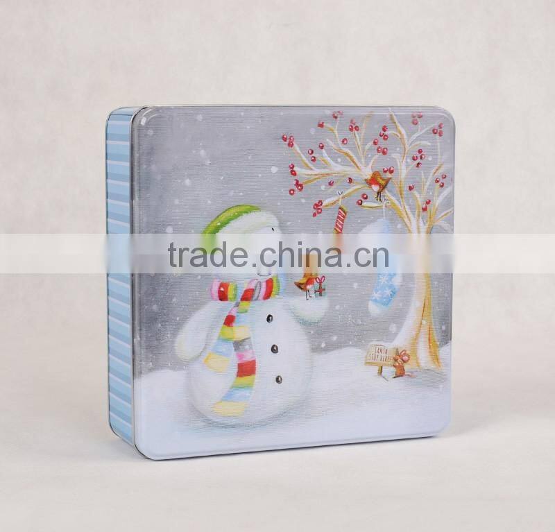 fancy metal christmas gift boxes&metal gift tins