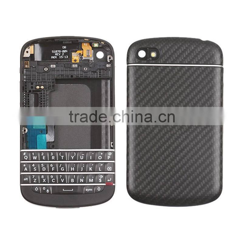 Original Genuine Housing And QWERTY Keypad Assembly For BlackBerry Q10 - Black