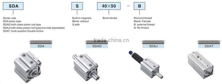 Air thin cylinders Double acting industrial shock absorbers 12V linear actuator