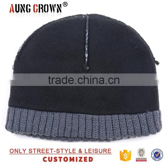 Adult Slouch Cool Knitted Beanie Hat Custom