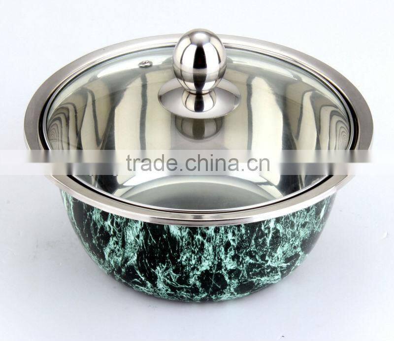 Multi-Purpose Stainles Steel Bowl with Glass Lid