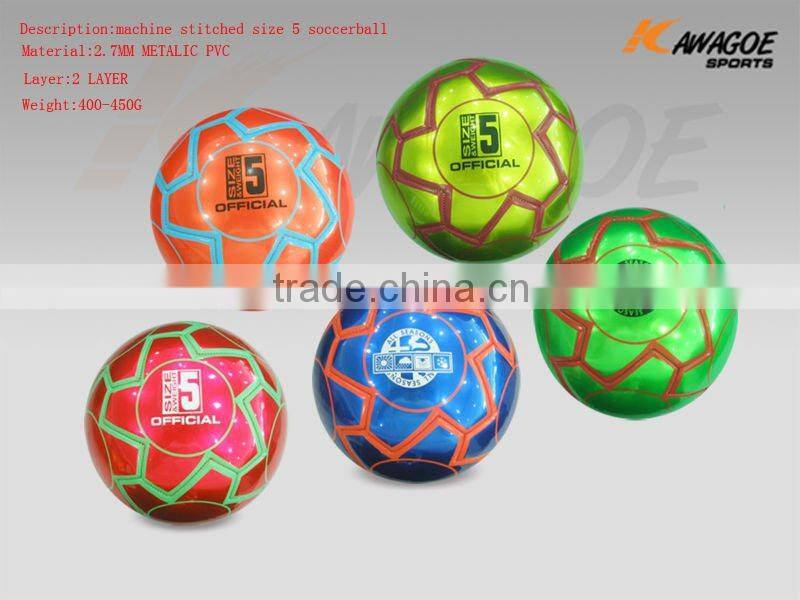 Leather old soccer ball