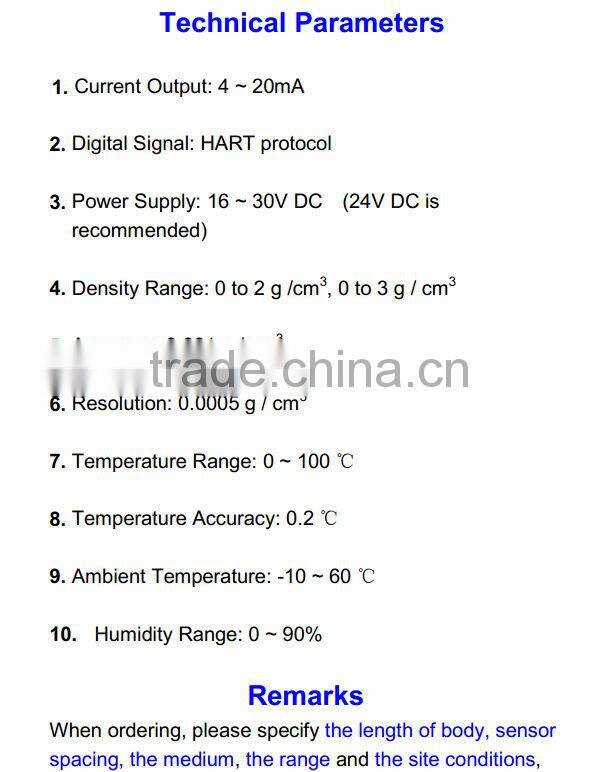 digital density meter for food industry