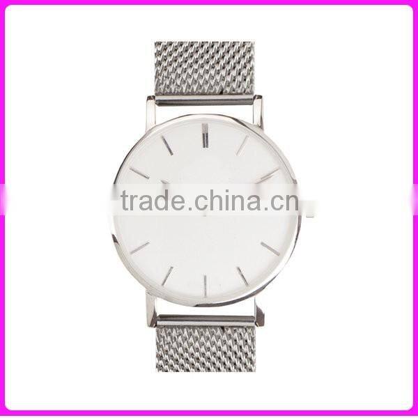 40mm diameter ultre thin lasides watch your own logo quality watch leather strap