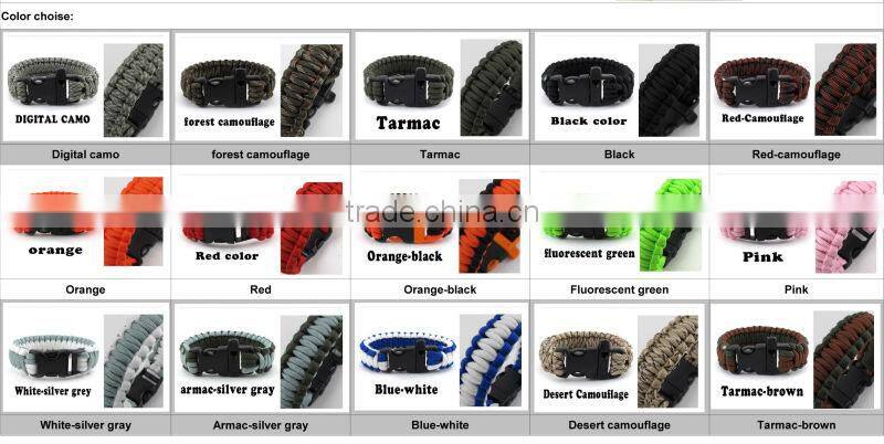fashion paracord jewelry survival bracelet