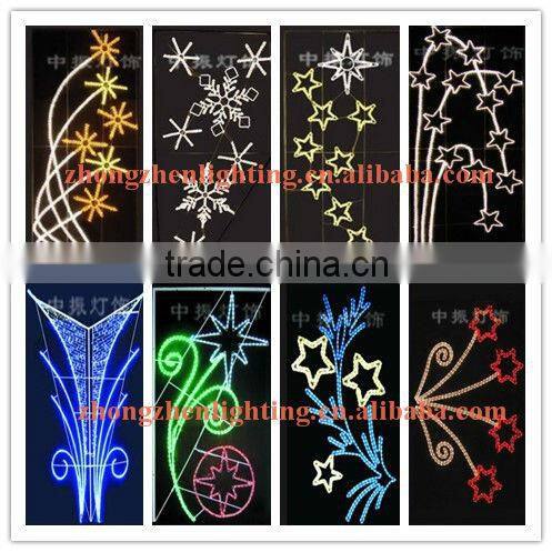 2013 Long lifespan street decoration pole mounted motif/landscape lights