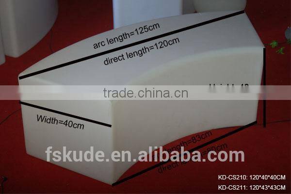 Popular Bar Stylish Rechargeable Plastic LED Bar Stool With Cusion