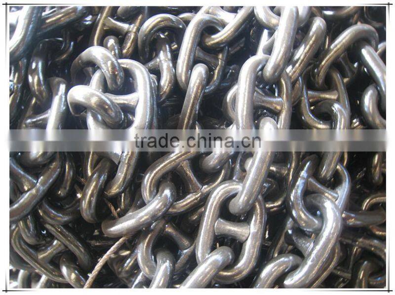 Stud Link Anchor Chain U2/U3 Grade Black Painting