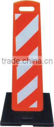 Yellow Plastic No Parking Warning Sign Board