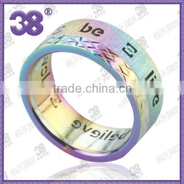 Hot sales mens silver magnetic italian silver rings