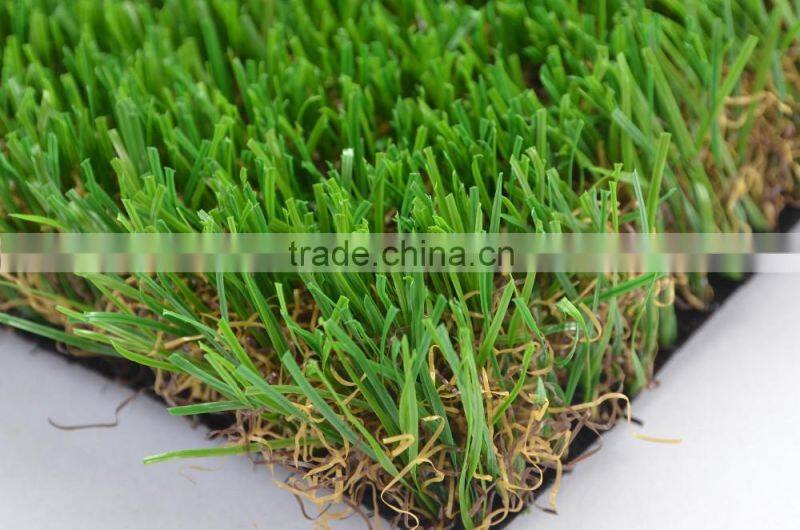 Good upright landscaping synthetic grass with stem shape
