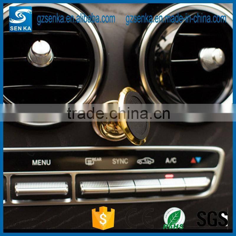 new premium zinc alloy with rhinestone magnetic phone car holder