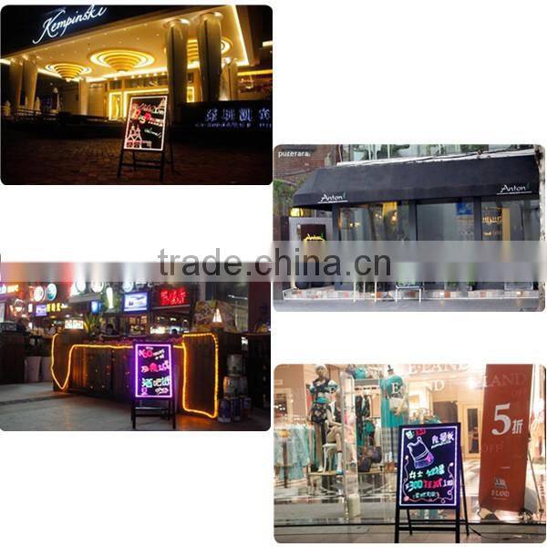 led lighting writing board fluorescent marker boards