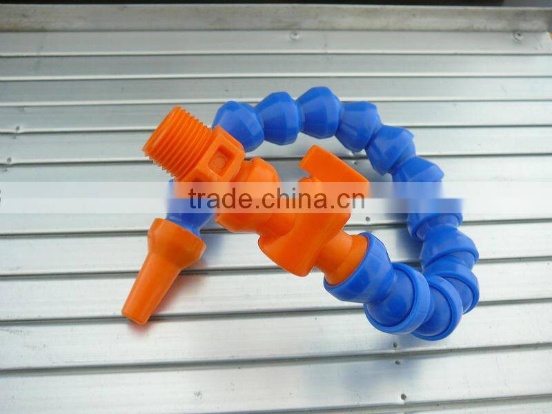 RUIAO flexible liquid gooseneck with 3-way tee cooling tube for glassworking machine