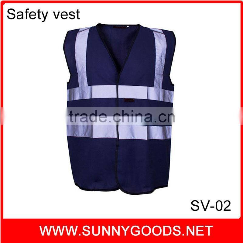 roadway flouroescent blue safety reflective vest