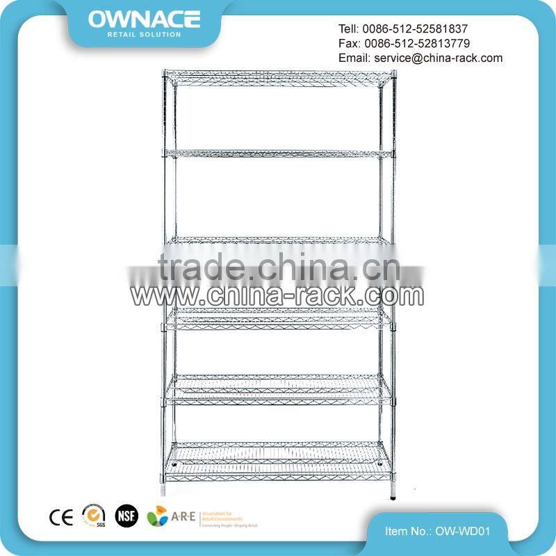 Chrome Wire Shelving Rack, Wire Shelf Storage, Chrome Shelving System