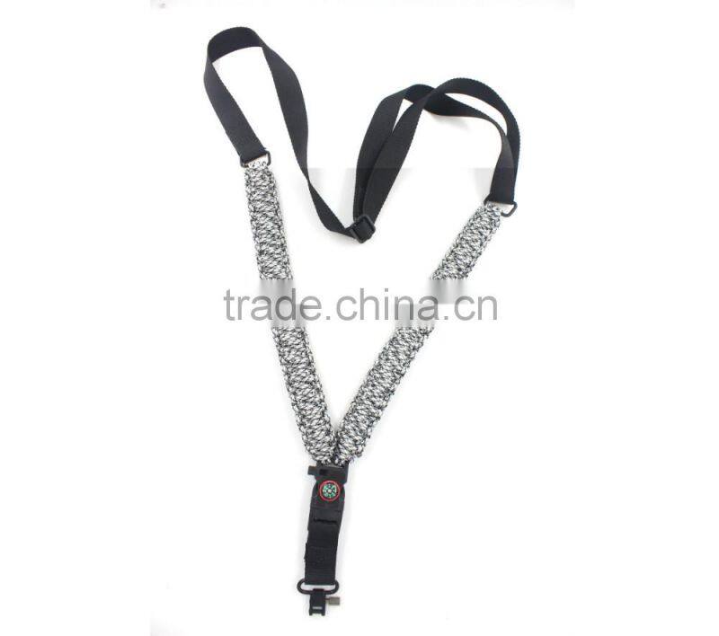 Two point paracord rifle sling, 2 in 1 rifle sling