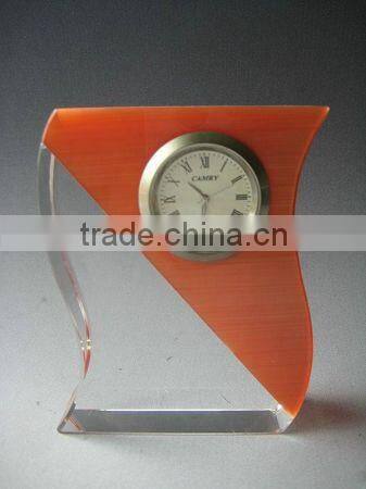 2016 New design great crystal table clock