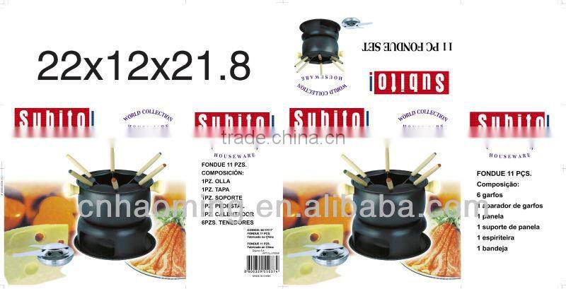 fondue 11 pzs Alcohol furnace