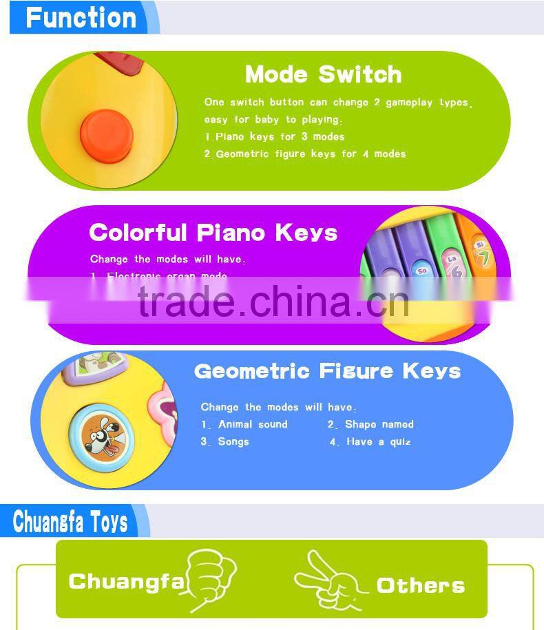 Chuangfa toys--Education electric piano toys, cartoon horse piano toys for baby
