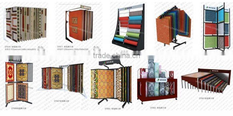 DT045 carpet display rack stand /customized carpet rack