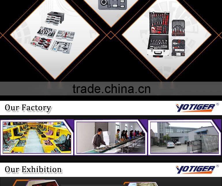 2016 new hand tool sets 6'' slip jonint plier mini hack saw 6'' adjustable wrench fasteners bits