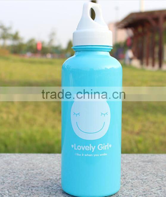 kid girl use 500ml cute cartoon portable bpa free healthy plastic water bottle