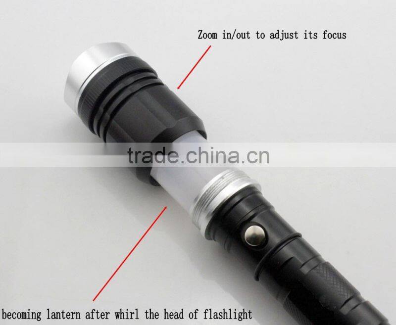 aluminum magnetic rechargeable led flashlight