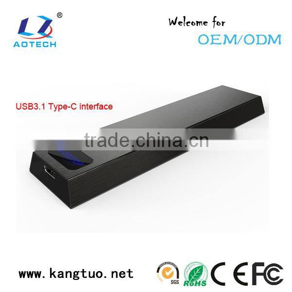 USB3.1 Type C M.2 SSD Hard disk drive plastic case