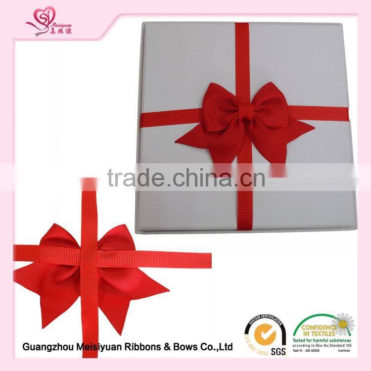 grosgrain ribbon bows/satin ribbon bow with elastic for wrapping wholesale pull bows gift wrap