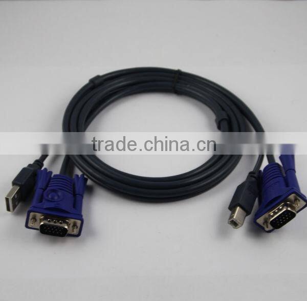 1.5m cable KVM system VGA to VGA usb printer adapter