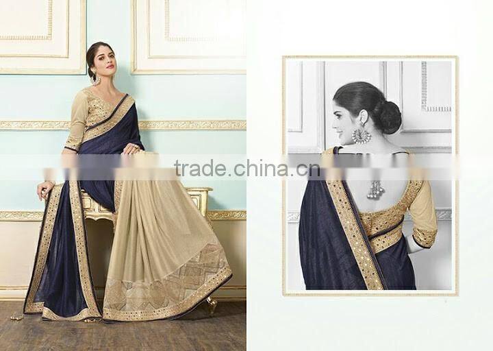 Dark Red Georgette On Fancy Net Saree Online Buy