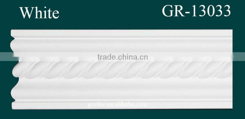 European- style Environmental Decorative PU Carved Foam Cornice Molding