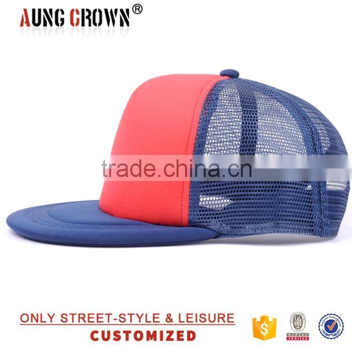 100% cotton mesh cap/cool trucker caps/flat brim trucker caps