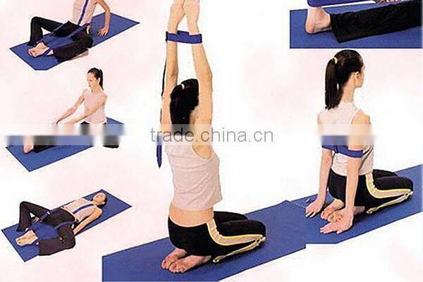 New products 2016 Adjustable Yoga Stretch Strap D-Ring Training Belt Waist Leg Fitness Tools
