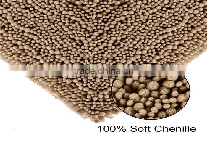 noodle dog microfiber mat chenille non slip floor mat