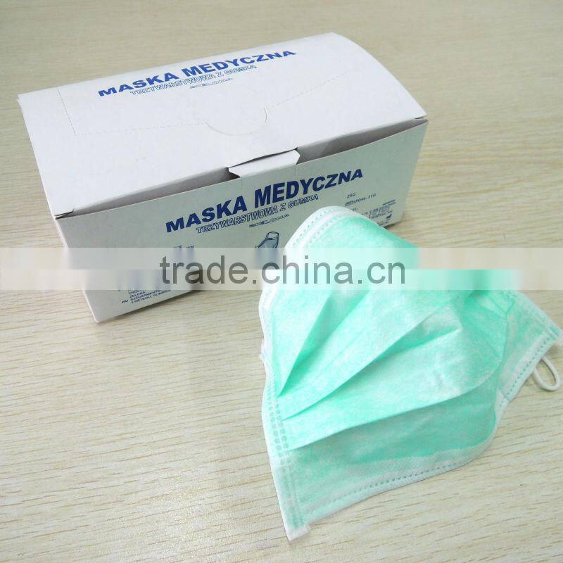 Fashion style disposable 2 ply paper face mask