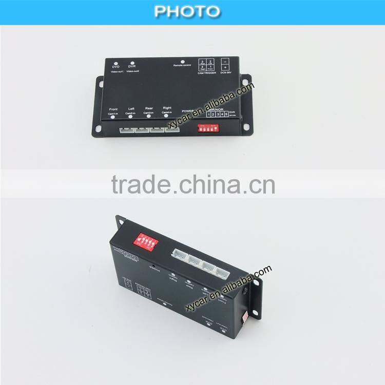4 channels video control box,quad cameras control box and video system for vehicle ,mdvrXY-6029