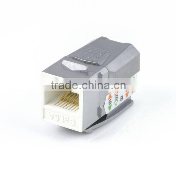 Network Solution Cat 6A 90Degree RJ45 8P8C UTP Modular Keystone Jacks