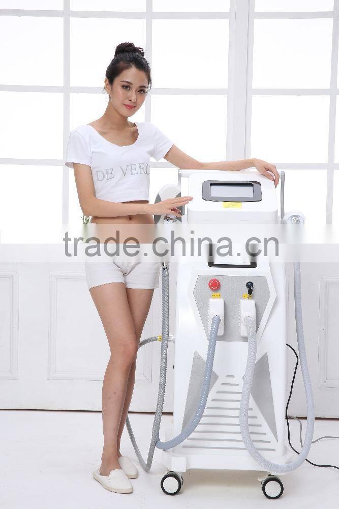 E-light ipl rf+nd yag laser multifunctional machine ipl e-light rf shr