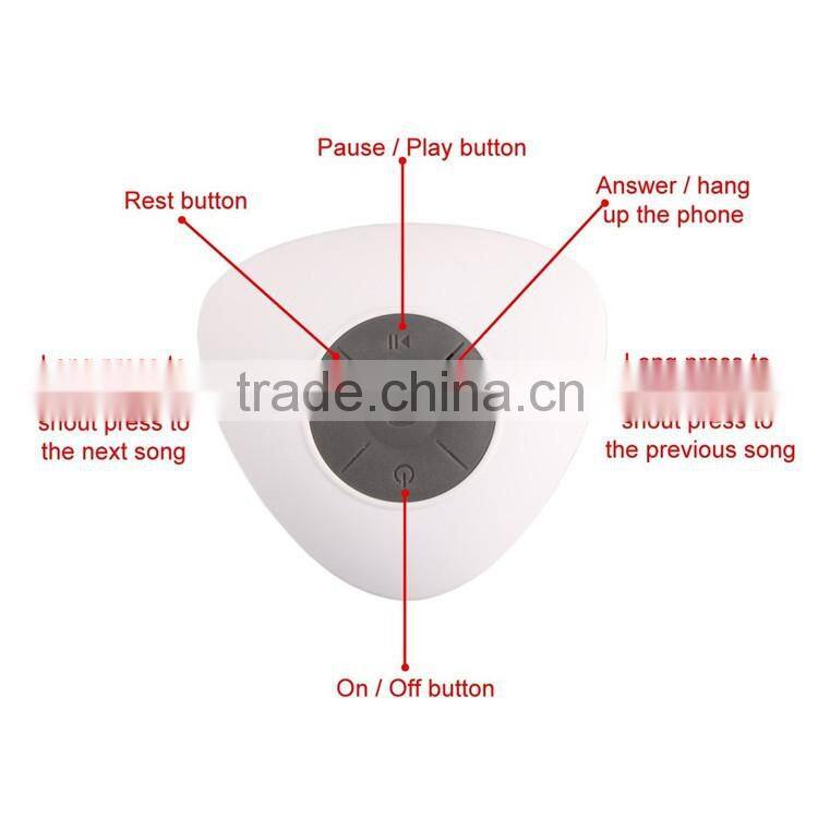 Waterproof Bluetooth Speaker with Silicone Sucker for Bathroom