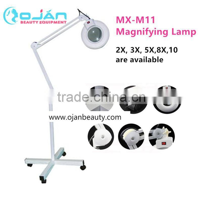 With the spring jewelry LED portable stand type magnifying lamp MX-M11