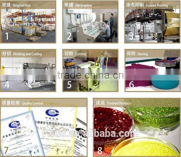 Colorful high quality glitter powder for coating