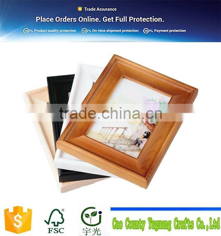 Customized Wood Material Photo Frame Good Wood Photo Frame