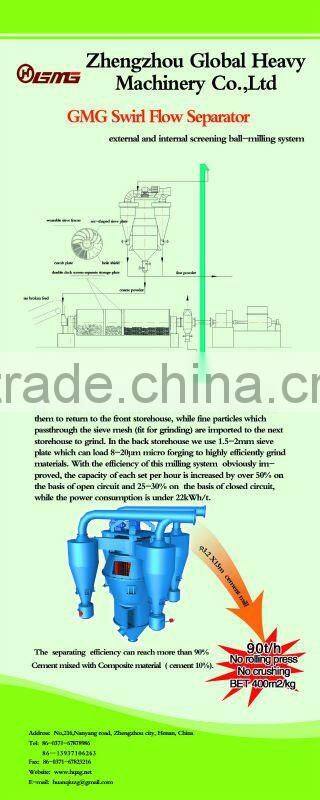 ZD1000 Air Classifier Cement Production Plant
