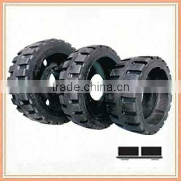 7.00-12/5.00 Resilient rubber Tires , airless tires