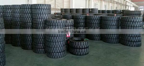 Strong ground grip 8.25-15 solideal tires for forklift
