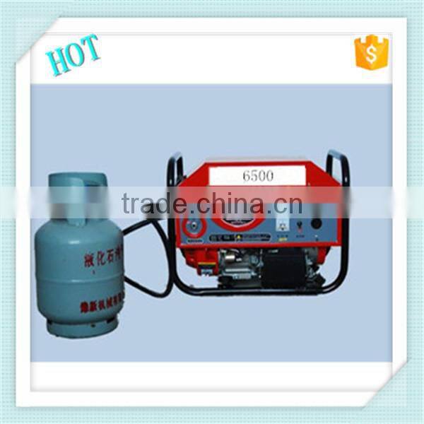 2015 Hot Sale 6500 5kw 165cc LPG Gasoline Generator