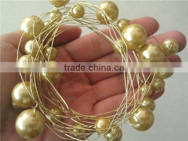 Jewelry pearl craft wire/pearl on reel/pearl on card