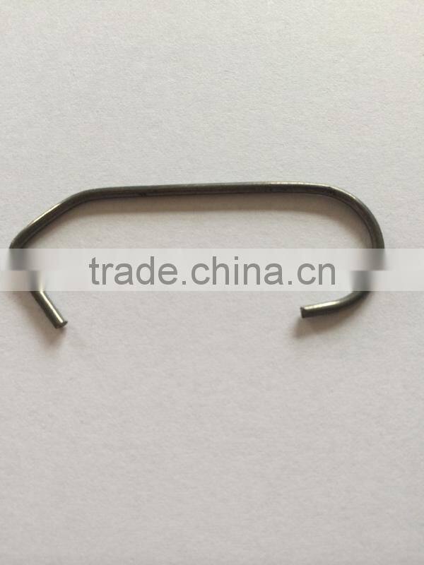 0.076"wire diameter length spring steel wire form 8" length CV power coating hook